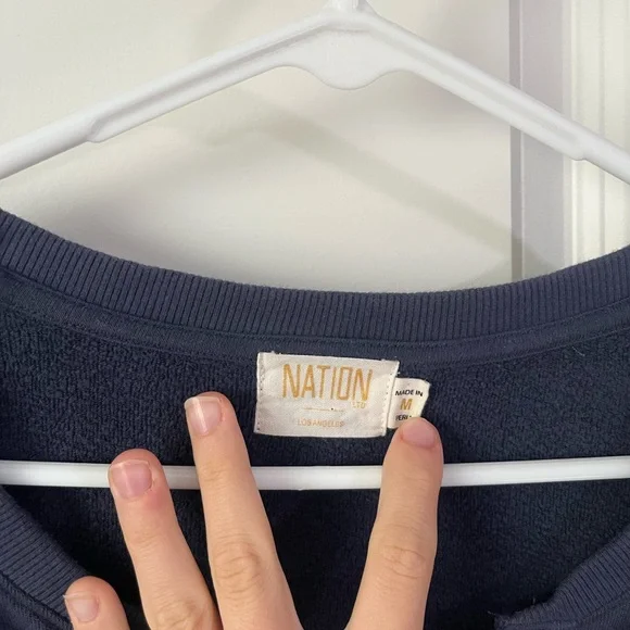 Nation Ltd Asher Cutaway Sweater- Size Medium - Picture 6 of 10